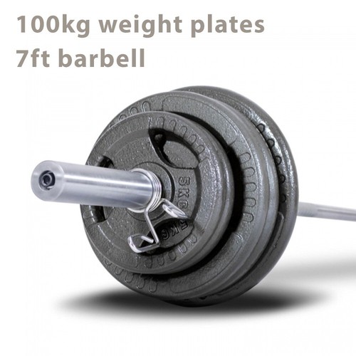100kg olympic barbell - olympic, with