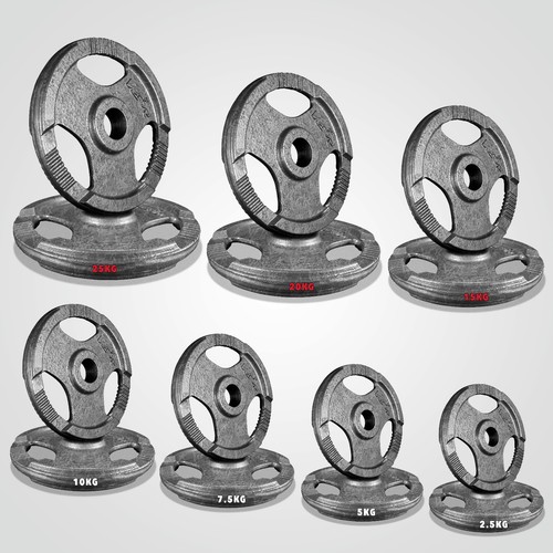 Tri grip cast - iron, olympic